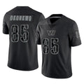 Kooe W.Commanders #85 Chig Okonkwo Player Black Limited Reflective Home Game Stitched Jerseys