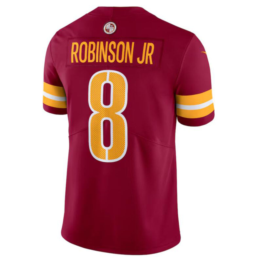 Kooe W.Commanders #8 Brian Robinson Jr. Burgundy Vapor Untouchable Limited American Stitched Jersey
