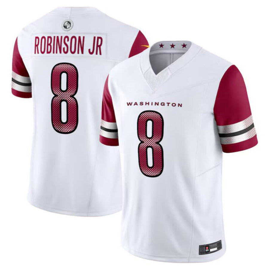 Kooe W.Commanders #8 Brian Robinson Jr. White Vapor F.U.S.E. Limited American Stitched Jersey