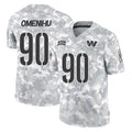 Kooe W.Commanders #90 Charles Omenihu Player Arctic Camo Limited Salute To Service Home Game Stitched Jerseys