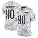 Kooe W.Commanders #90 Charles Omenihu Player Arctic Camo Limited Salute To Service Home Game Stitched Jerseys
