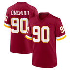 Kooe W.Commanders #90 Charles Omenihu Player Burgundy Game Home Stitched Jerseys