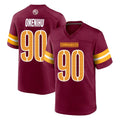 Kooe W.Commanders #90 Charles Omenihu Player Burgundy Home Game Stitched Jerseys