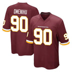 Kooe W.Commanders #90 Charles Omenihu Player Burgundy Team Color Home Game Stitched Jerseys