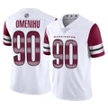 Kooe W.Commanders #90 Charles Omenihu Player White Limited Vapor Home Game Stitched Jerseys