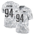 Kooe W.Commanders #94 Daron Payne Player Arctic Camo Limited Salute To Service Home Game Stitched Jerseys