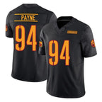 Kooe W.Commanders #94 Daron Payne Player Black Limited Vapor F.U.S.E. Home Game Stitched Jerseys