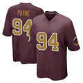 Kooe W.Commanders #94 Daron Payne Player Burgundy Alternate Home Game Stitched Jerseys