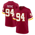 Kooe W.Commanders #94 Daron Payne Player Burgundy Game Home Stitched Jerseys