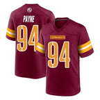 Kooe W.Commanders #94 Daron Payne Player Burgundy Home Game Stitched Jerseys