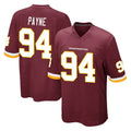 Kooe W.Commanders #94 Daron Payne Player Burgundy Team Color Home Game Stitched Jerseys