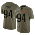 Kooe W.Commanders #94 Daron Payne Player Olive Salute To Service Limited Home Game Stitched Jerseys