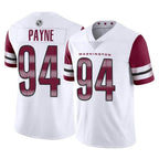 Kooe W.Commanders #94 Daron Payne Player White Limited Vapor Home Game Stitched Jerseys