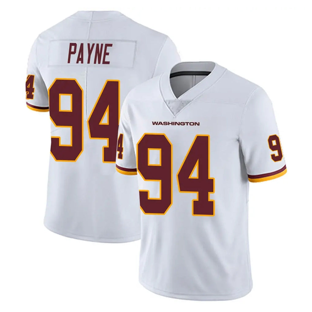 Kooe W.Commanders #94 Daron Payne Player White Limited Vapor Untouchable Home Game Stitched Jerseys