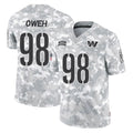 Kooe W.Commanders #98 Odafe Oweh Player Arctic Camo Limited Salute To Service Home Game Stitched Jerseys