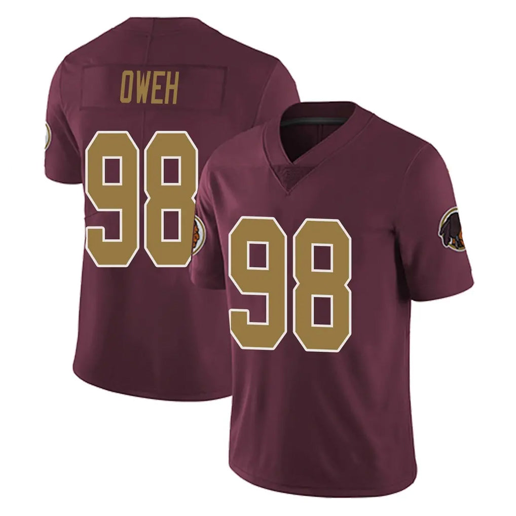 Kooe W.Commanders #98 Odafe Oweh Player Burgundy Alternate Vapor Untouchable Home Game Stitched Jerseys