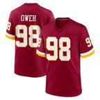 Kooe W.Commanders #98 Odafe Oweh Player Burgundy Game Home Stitched Jerseys