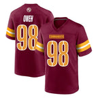 Kooe W.Commanders #98 Odafe Oweh Player Burgundy Home Game Stitched Jerseys