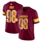 Kooe W.Commanders #98 Odafe Oweh Player Burgundy Limited Vapor Home Game Stitched Jerseys