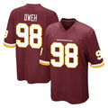 Kooe W.Commanders #98 Odafe Oweh Player Burgundy Team Color Home Game Stitched Jerseys
