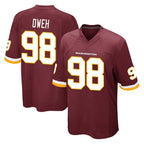 Kooe W.Commanders #98 Odafe Oweh Player Burgundy Team Color Home Game Stitched Jerseys