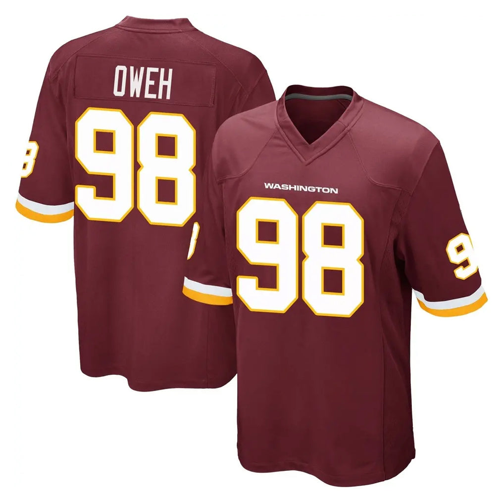 Kooe W.Commanders #98 Odafe Oweh Player Burgundy Team Color Home Game Stitched Jerseys