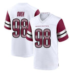 Kooe W.Commanders #98 Odafe Oweh Player White Game Home Stitched Jerseys