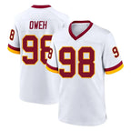 Kooe W.Commanders #98 Odafe Oweh Player White Home Game Stitched Jerseys