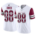 Kooe W.Commanders #98 Odafe Oweh Player White Limited Vapor Home Game Stitched Jerseys