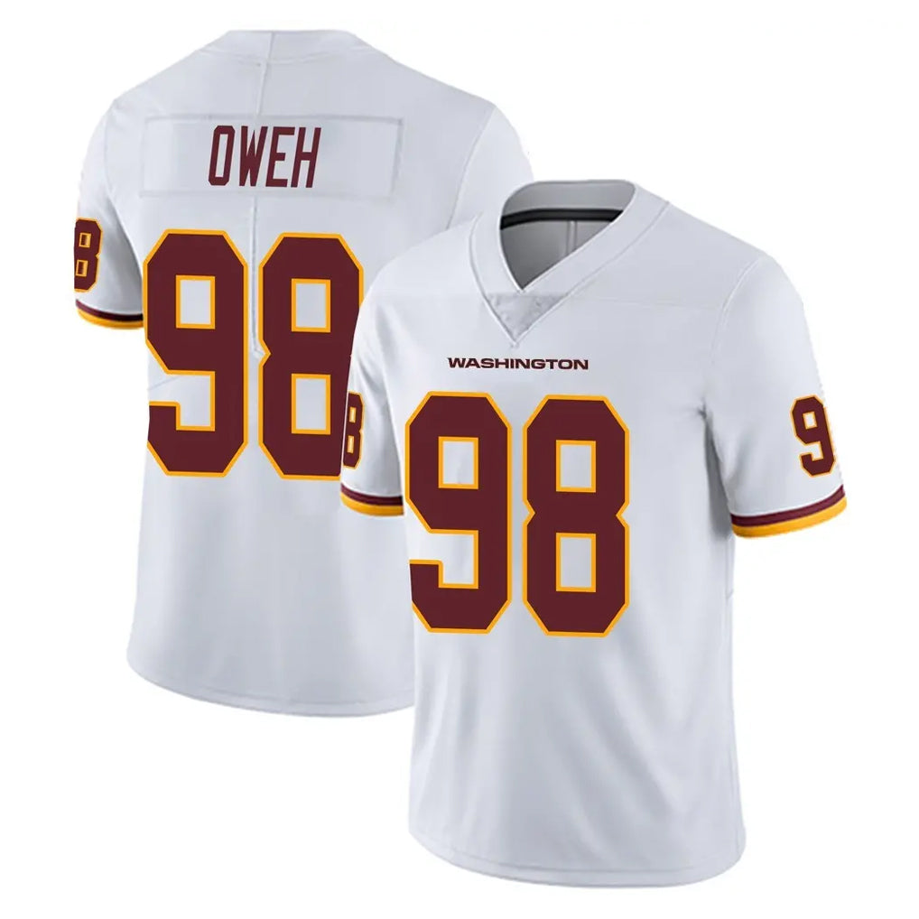Kooe W.Commanders #98 Odafe Oweh Player White Limited Vapor Untouchable Home Game Stitched Jerseys