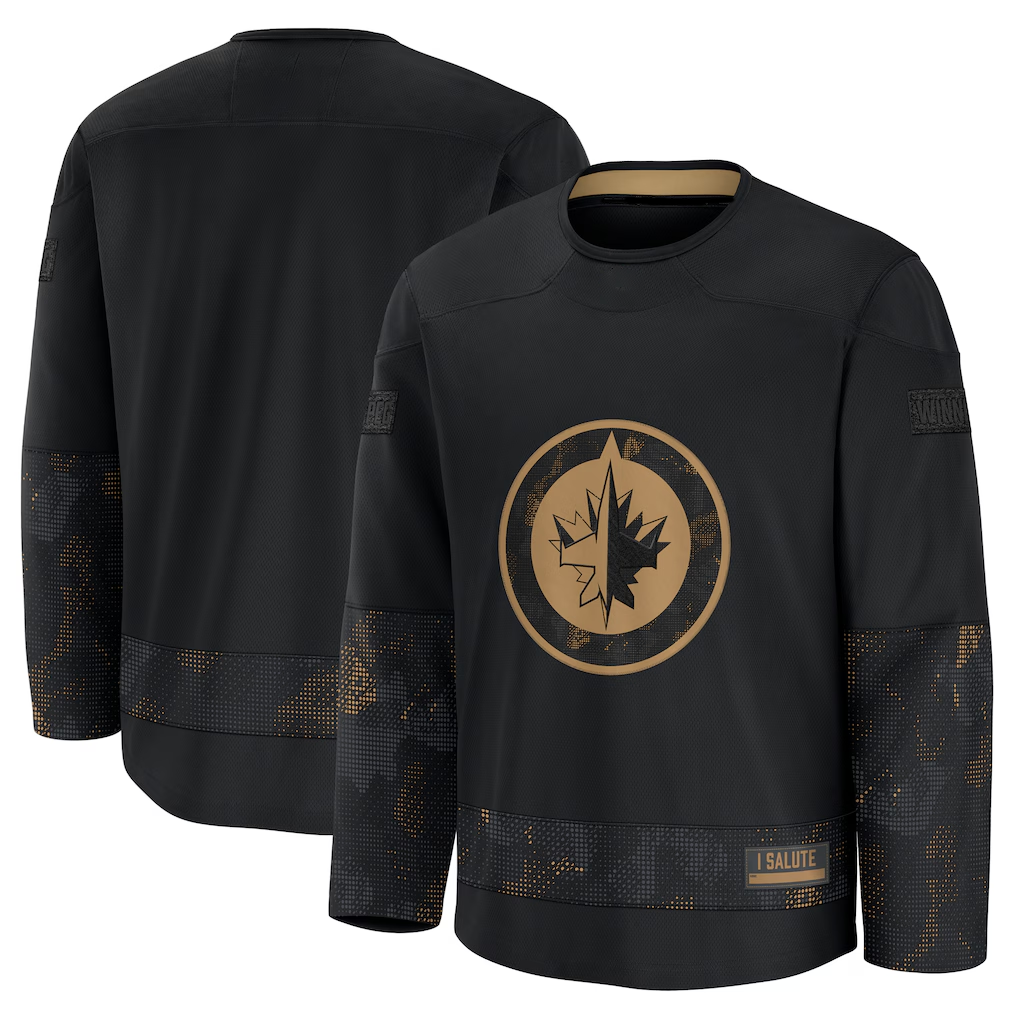 Kooe W.Jets Black 2024 Military Appreciation Practice Jerseys