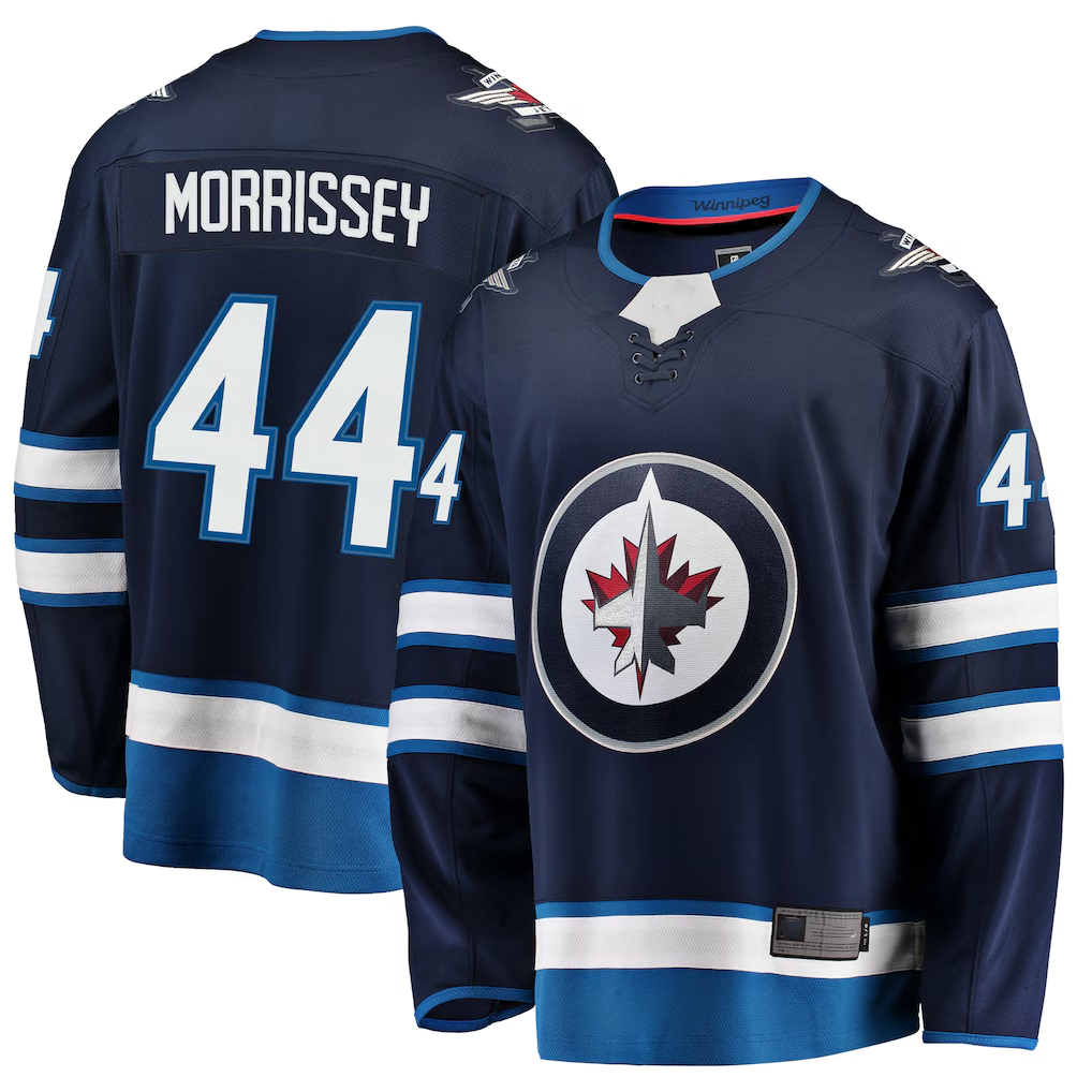 Kooe W.Jets #44 Josh Morrissey Navy Breakaway Replica Jerseys