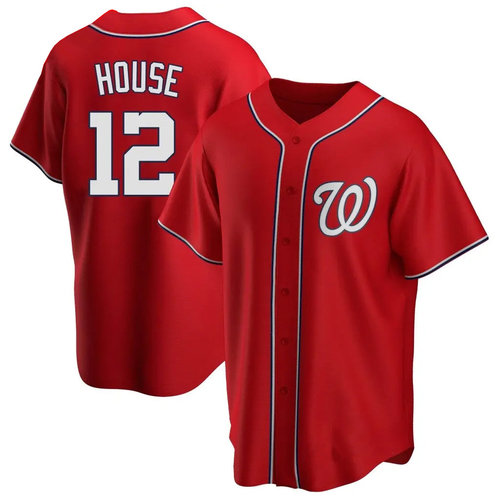 Kooe W.Nationals #12 Brady House Player Red  Alternate Game Stitched Jerseys