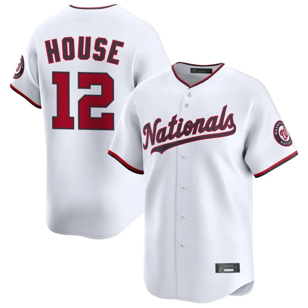 Kooe W.Nationals #12 Brady House Player White Alternate Limited Game Stitched Jerseys