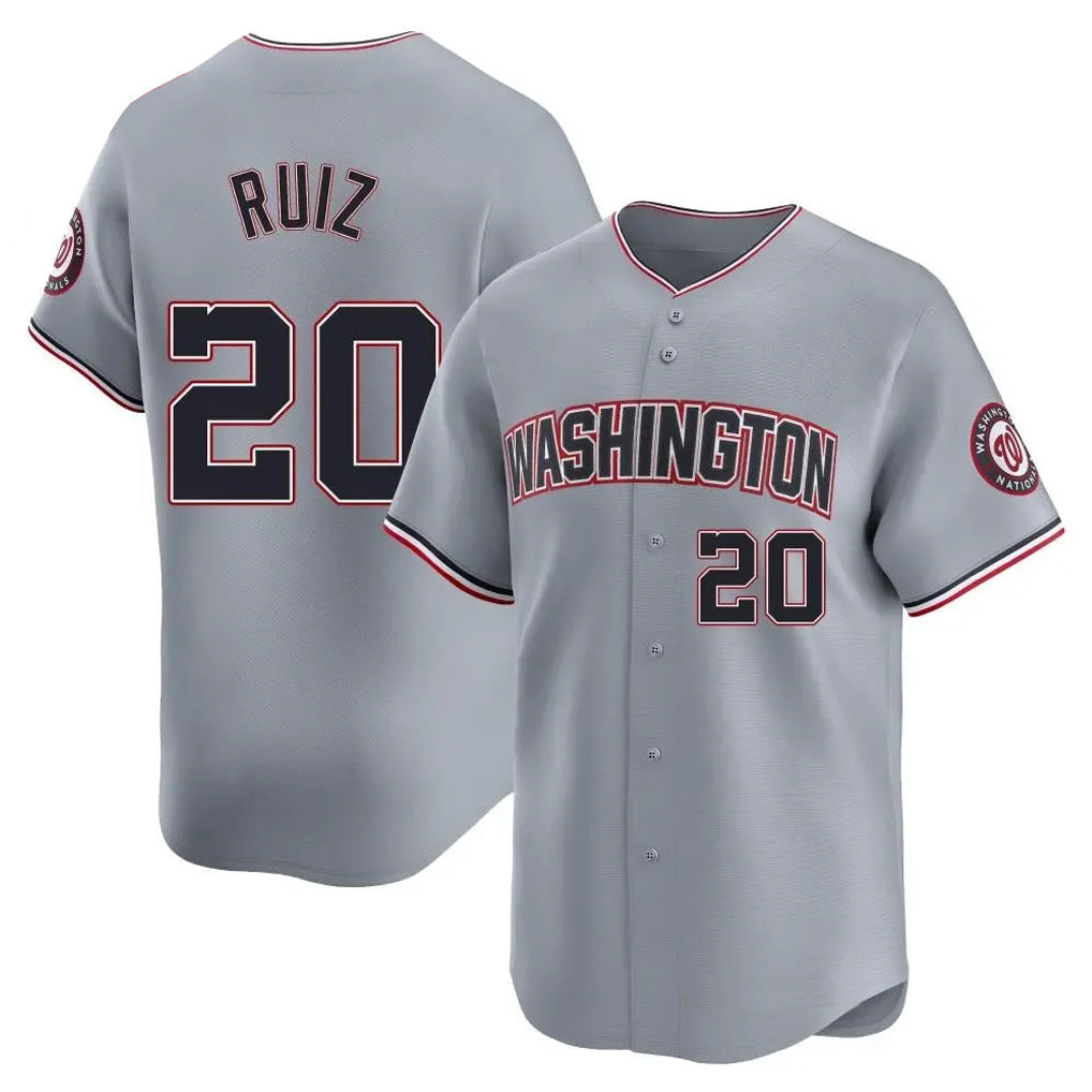 Kooe W.Nationals #20 Keibert Ruiz Player Gray City Connect Elite Alternate Stitched Jerseys