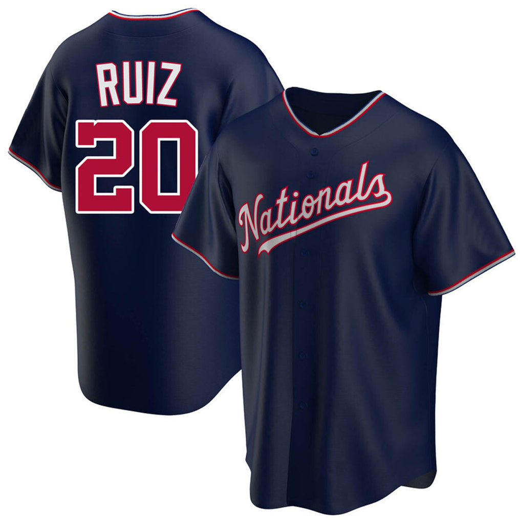 Kooe W.Nationals #20 Keibert Ruiz Player Navy Replica Game Stitched Jerseys