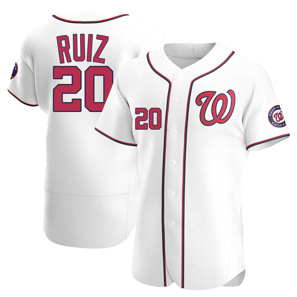 Kooe W.Nationals #20 Keibert Ruiz Player White Elite Home Stitched Jerseys