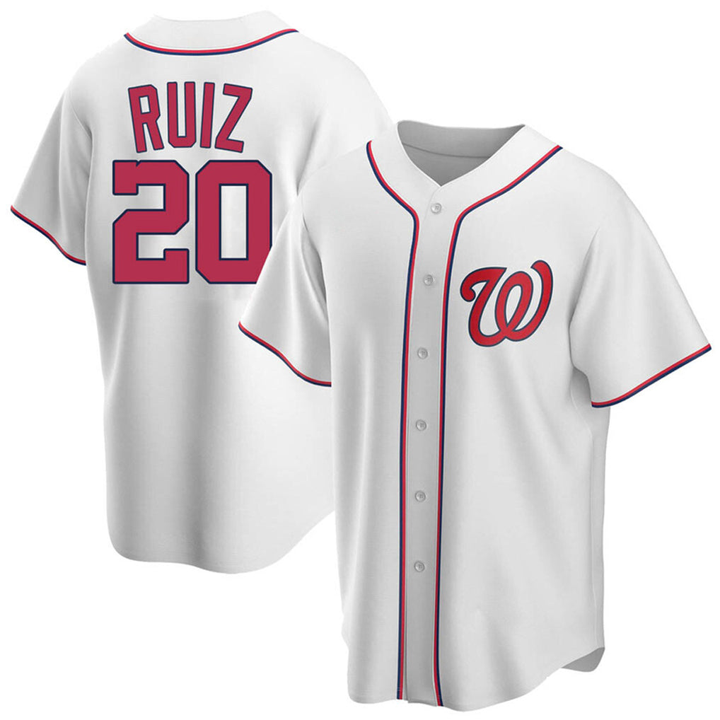 Kooe W.Nationals #20 Keibert Ruiz Player White Game Stitched Jerseys