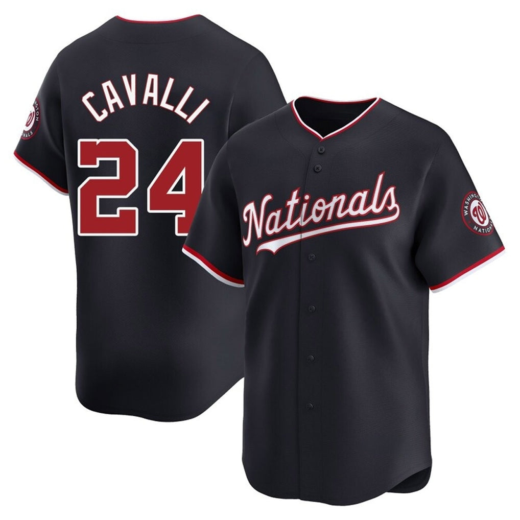 Kooe W.Nationals #24 Cade Cavalli Player Navy Alternate Limited Replica Jerseys