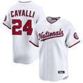 Kooe W.Nationals #24 Cade Cavalli Player White Limited Stitched Jerseys