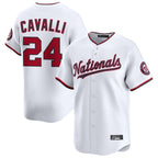 Kooe W.Nationals #24 Cade Cavalli Player White Limited Stitched Jerseys
