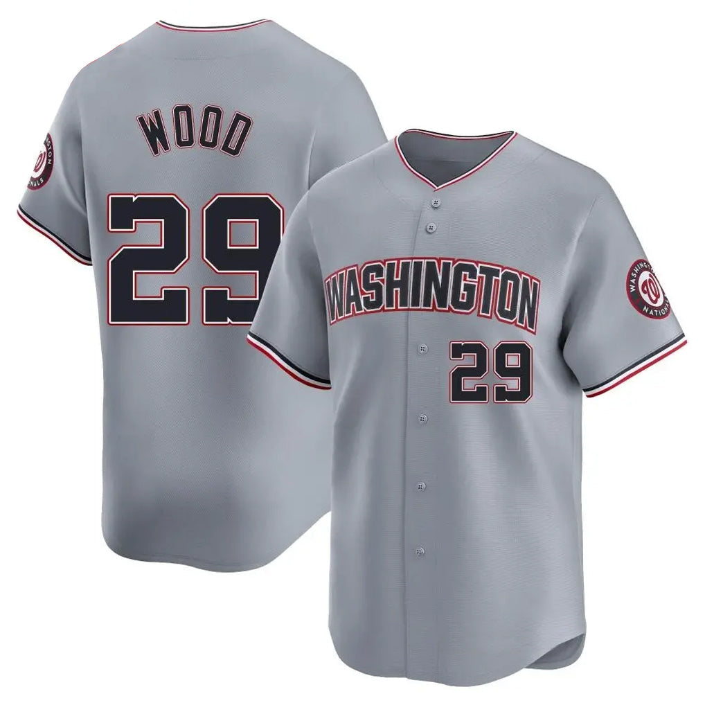 Kooe W.Nationals #29 James Wood Player Gray City Connect Limited Alternate Stitched Jerseys