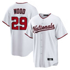 Kooe W.Nationals #29 James Wood Player White Home Limited Replica Stitched Jerseys