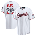 Kooe W.Nationals #29 James Wood White USA 250 Fourth of July Home Stadium Jersey