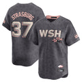 Kooe W.Nationals #37 Stephen Strasburg Player Gray City Connect Stitched Jerseys