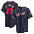 Kooe W.Nationals #37 Stephen Strasburg Player Navy Replica Stitched Jerseys