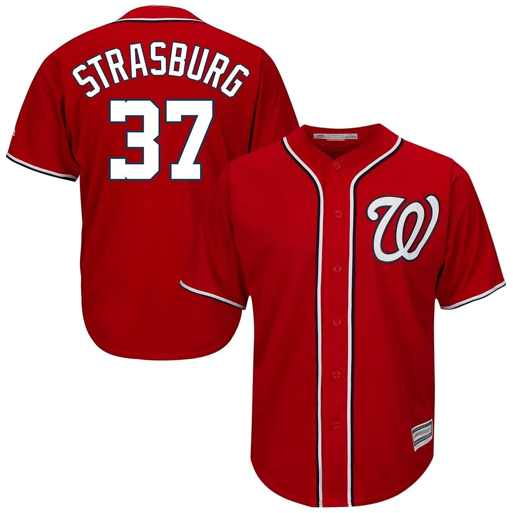 Kooe W.Nationals #37 Stephen Strasburg Player Red Cool Alternate Player Stitched Jerseys