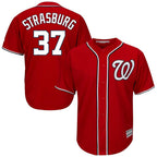 Kooe W.Nationals #37 Stephen Strasburg Player Red Cool Alternate Player Stitched Jerseys