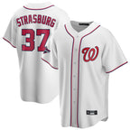 Kooe W.Nationals #37 Stephen Strasburg Player White Game Stitched Jerseys