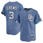 Kooe W.Nationals #3 Dylan Crews Player Blue Limited City Connect Stitched Jerseys